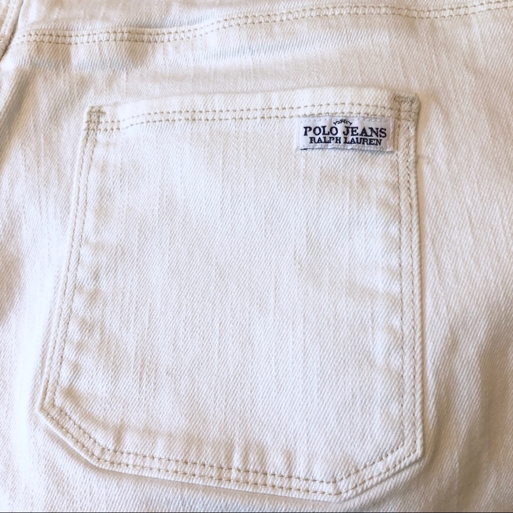 Polo Jeans Ralph Lauren | White Denim Shorts - Picture 4 of 6